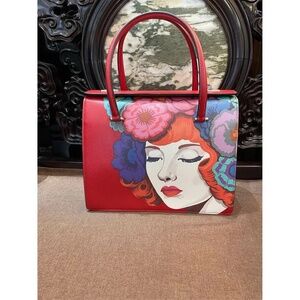 Prada portrait handbag, painted by artist Jeanne Detallante  Brand NEW R $3500